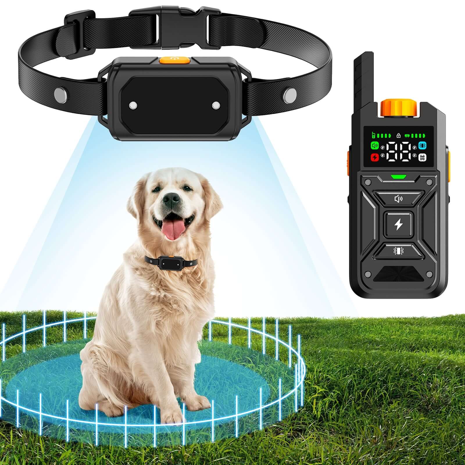 2-in-1 Wireless Dog Fence Training Collar Voopeak