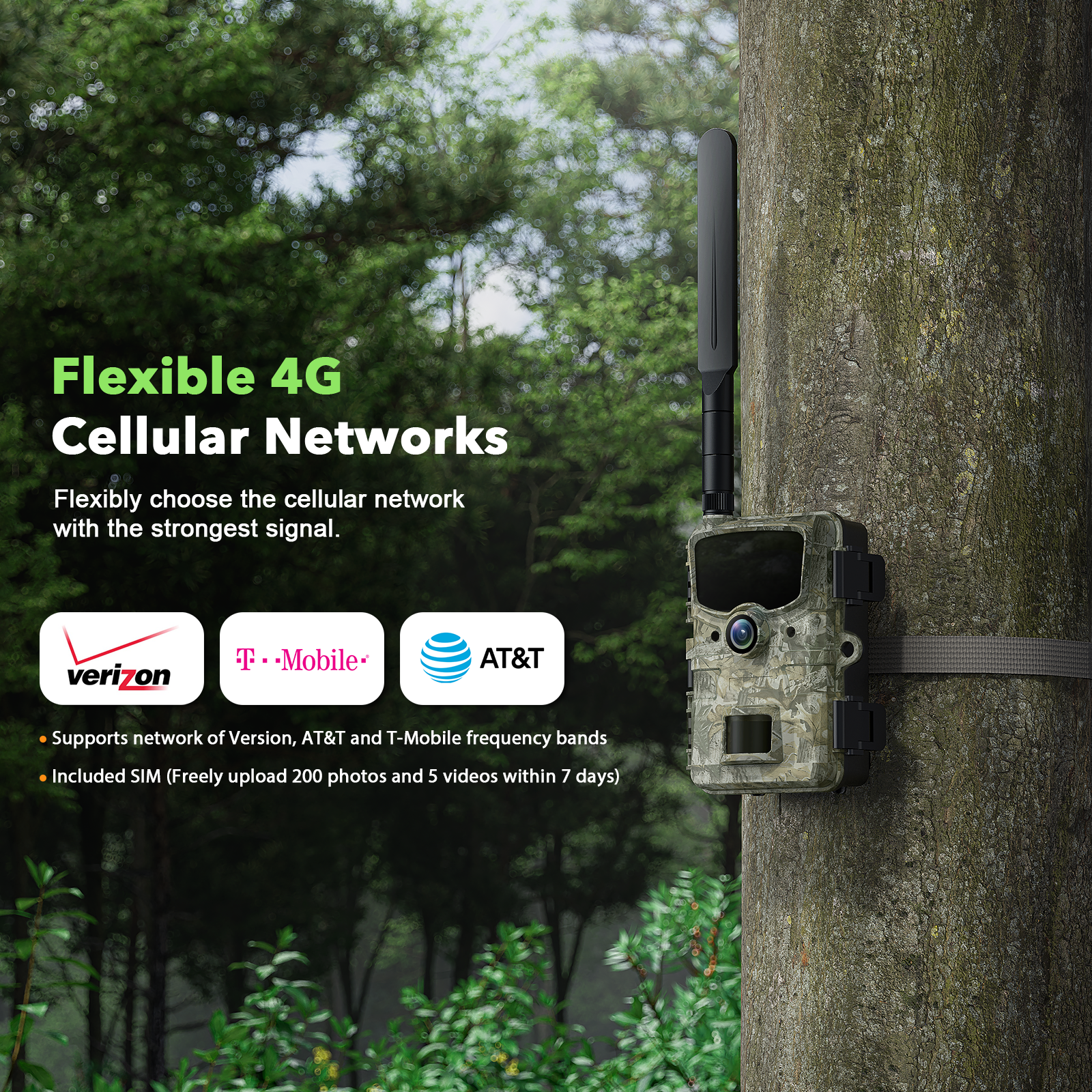 Celluar Trail Camera 4G LTE Wireless Game Camera