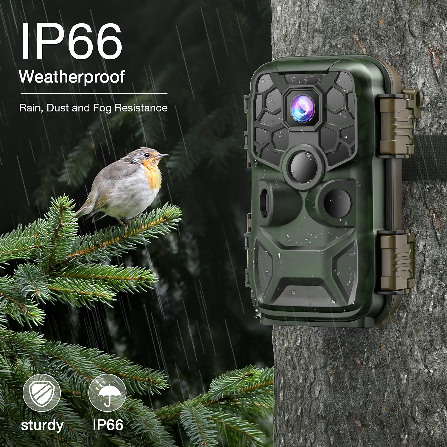 Voopeak T90 4K 24MP WiFi Bluetooth Trail Camera With Low Glow Night Vision(Only available in the AU)