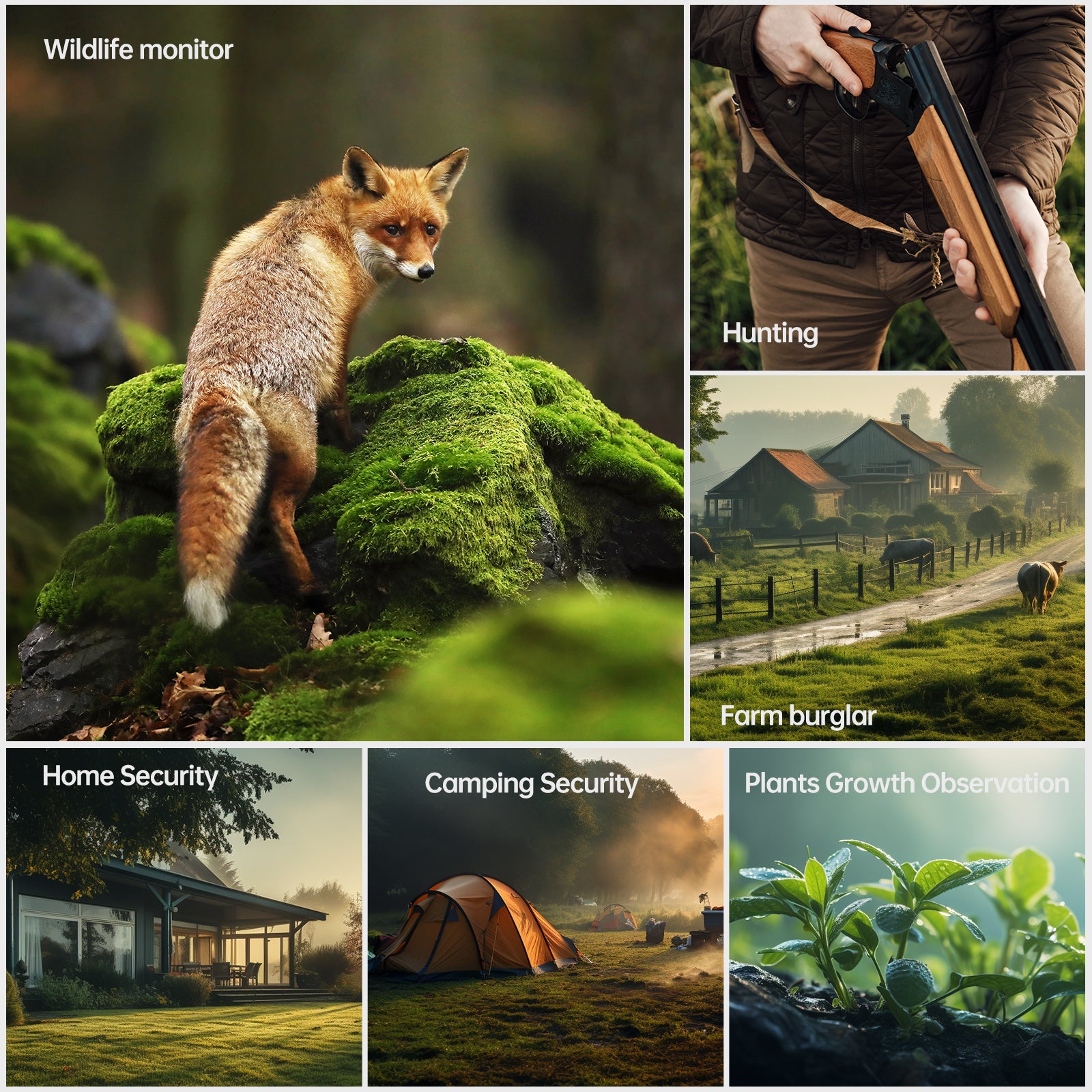 24MP 1080P Solar Powered Trail Game Camera with No Glow Night Vision & 32GB Micro SD Card