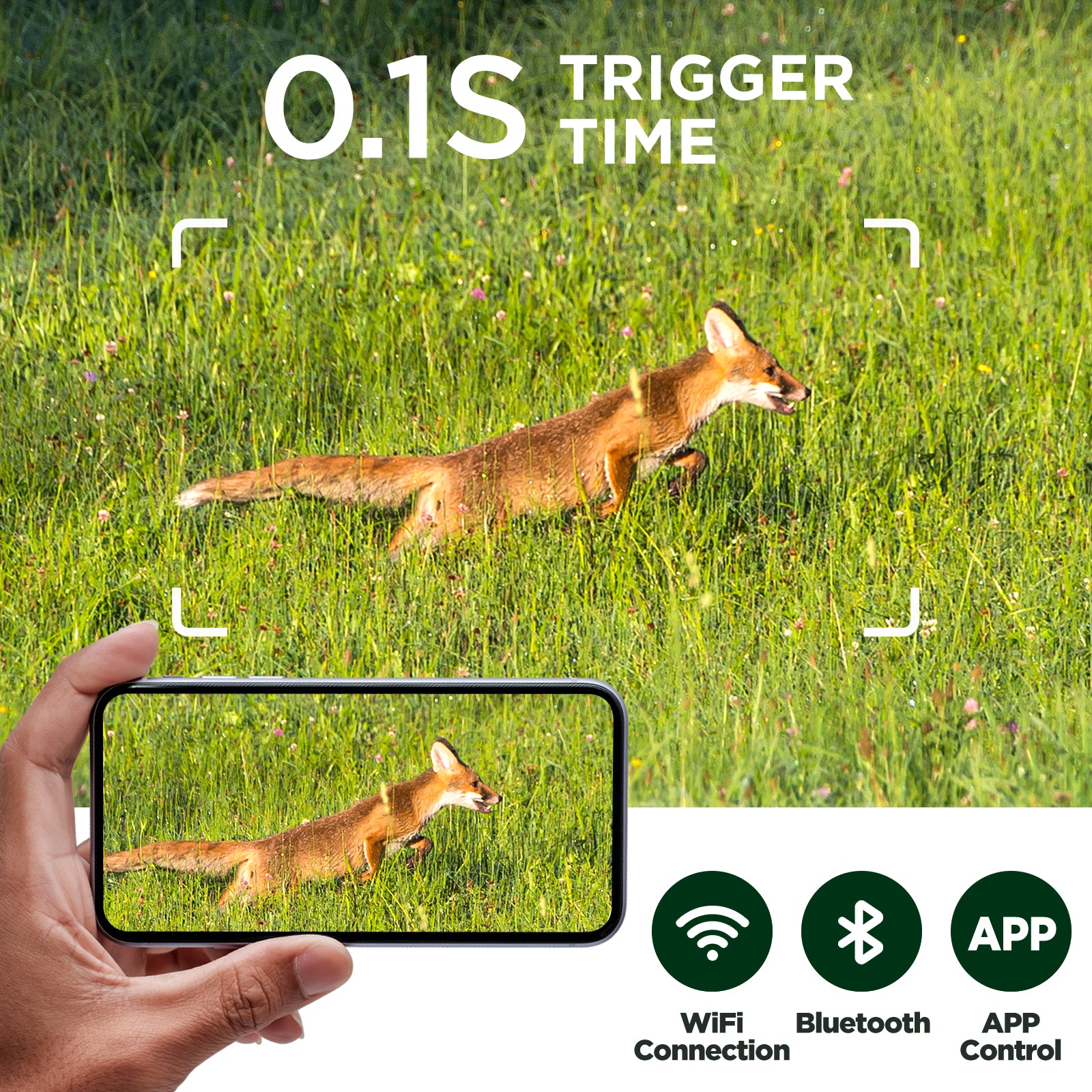 Dual Lens WiFi Solar Power Integrated Trail Camera