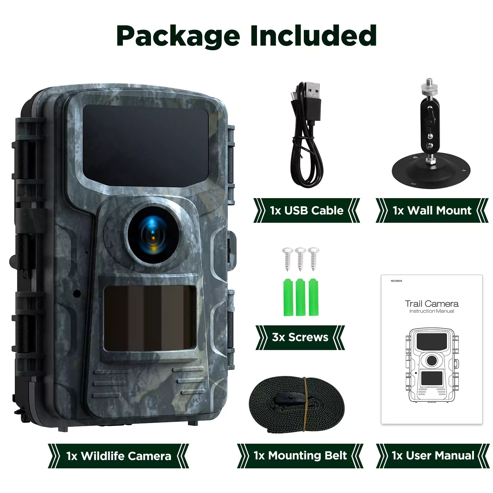 4K Low glow Hunting Trail Camera