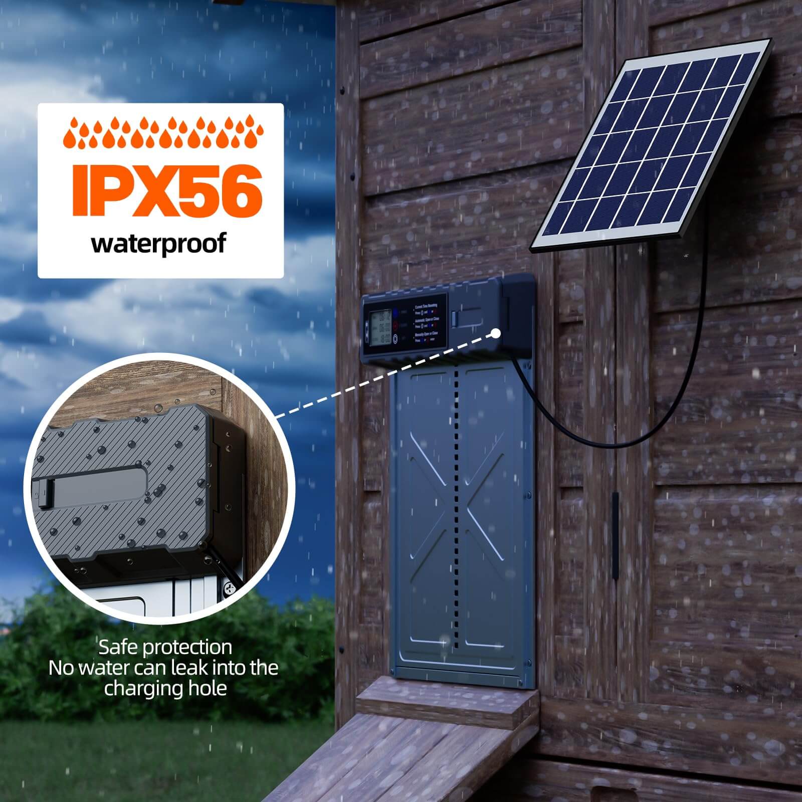 VOOPEAK CD01 Automatic Chicken Coop Door with LCD Display