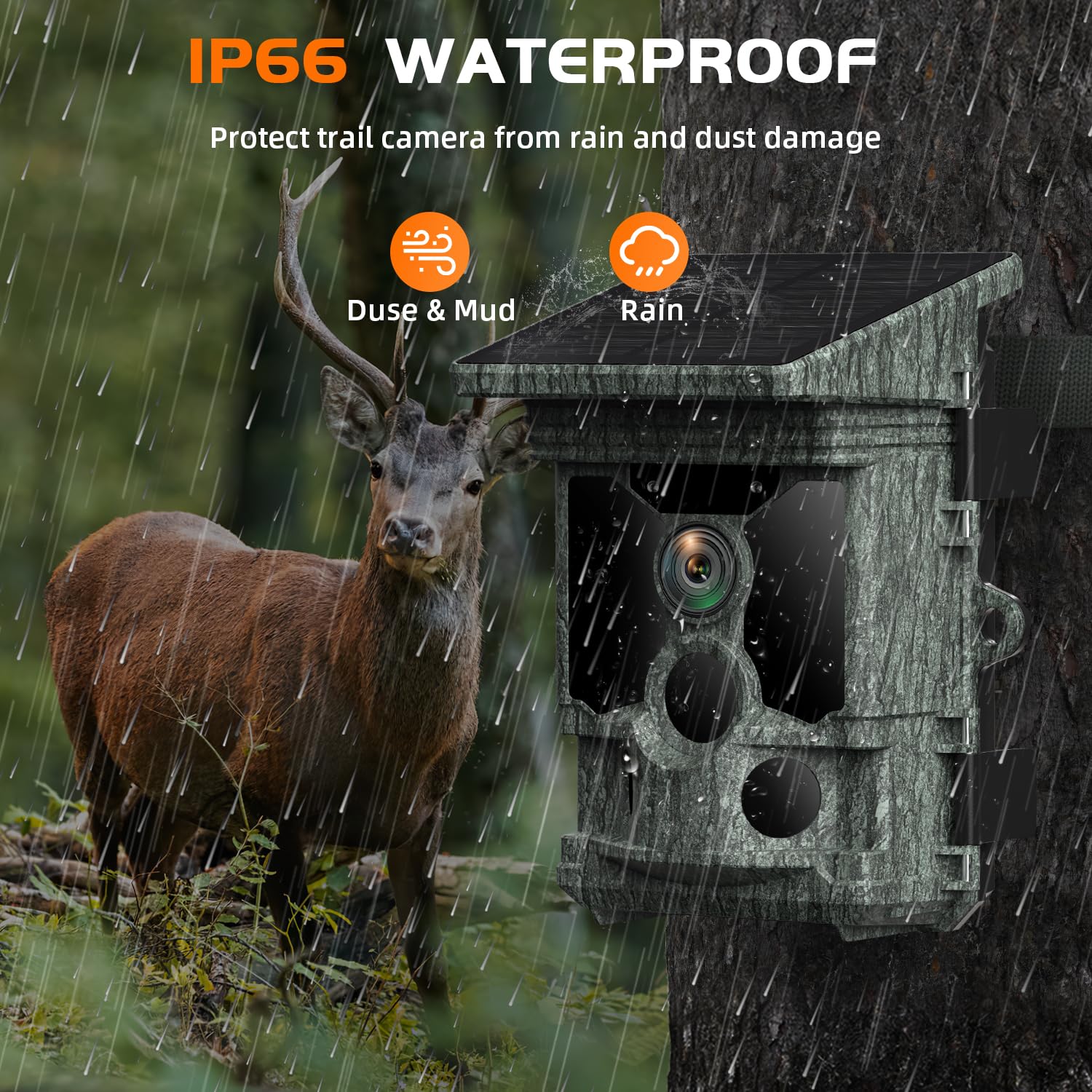 VOOPEAK TC08 4K WiFi Solar Powered 0.1s Trigger Trail Camera 2025 upgrade 100MP UHD mage