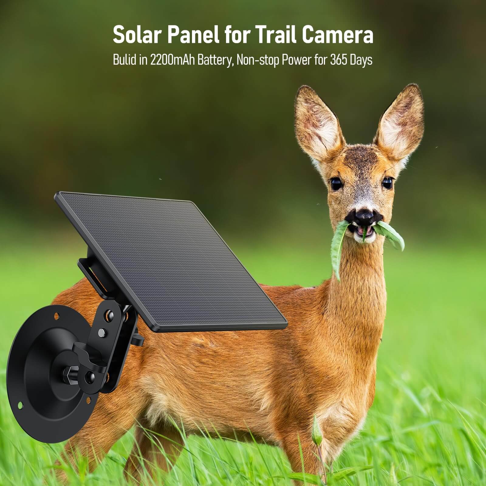 VOOPEAK BC643 6V/2A Waterproof Solar Power Panel for Trail Camera