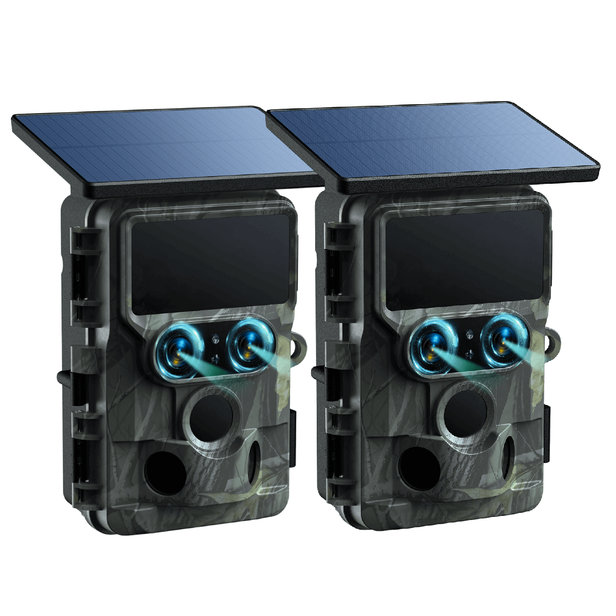 VOOPEAK TC22 4KHD Wifi Trail Camera Dual Lens Solar Powered Wildlife Game Deer Camera