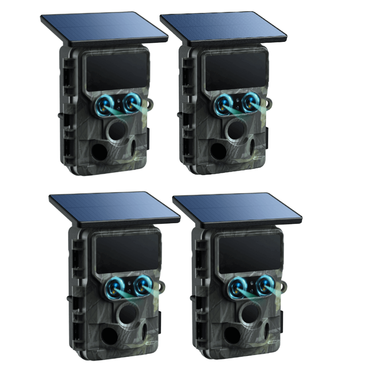 VOOPEAK TC22 4KHD Wifi Trail Camera Dual Lens Solar Powered Wildlife Game Deer Camera