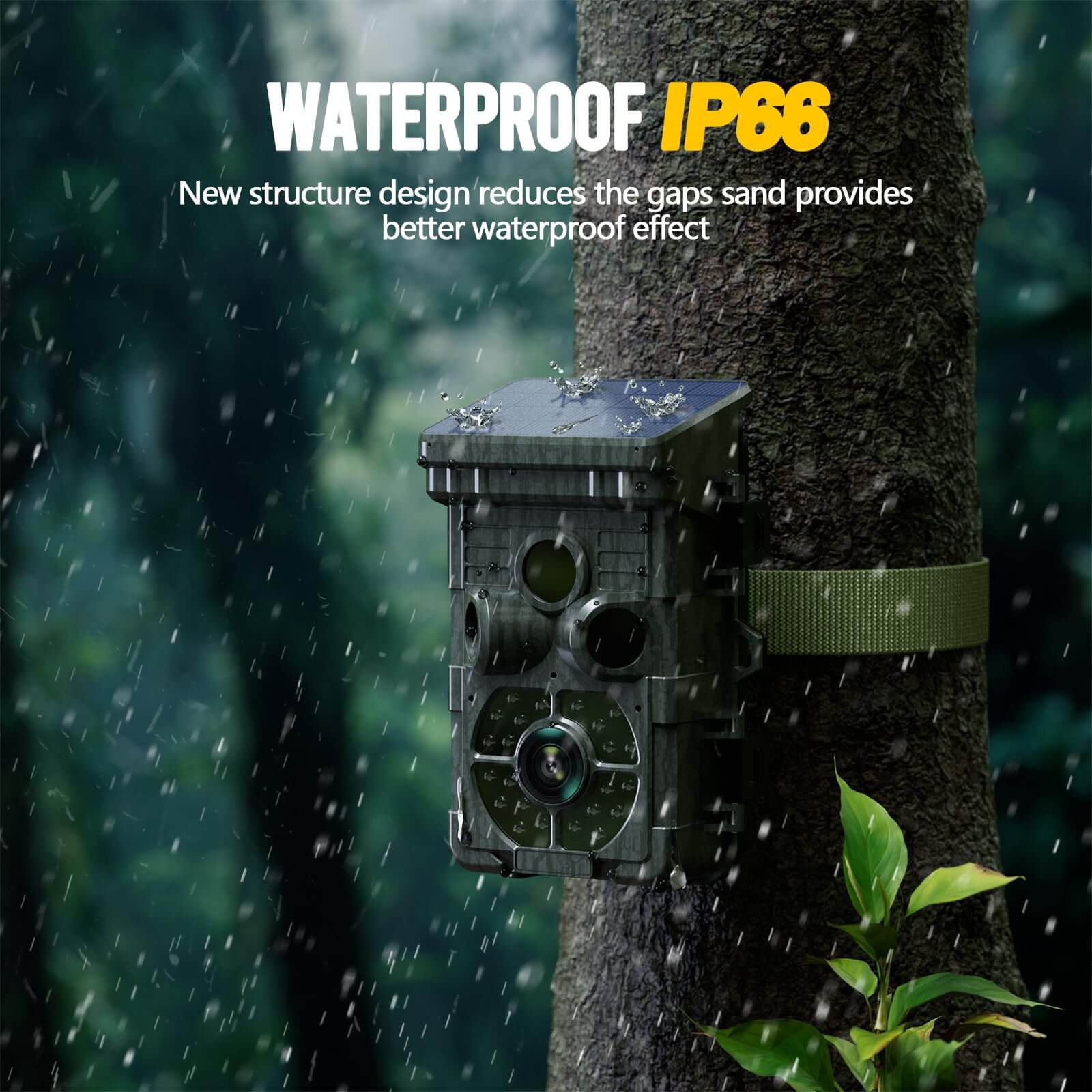 VOOPEAK TC28 Solar Powered WiFi Trail Camera with 850nm Night Vision