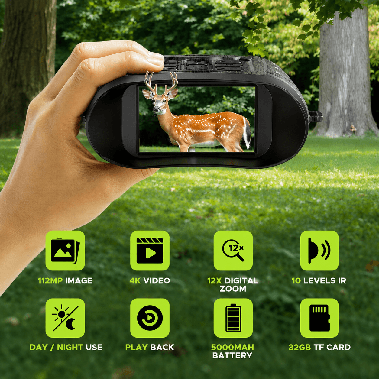 VOOPEAK NV01 Night Vision Goggles for Hunting, Camping & Security