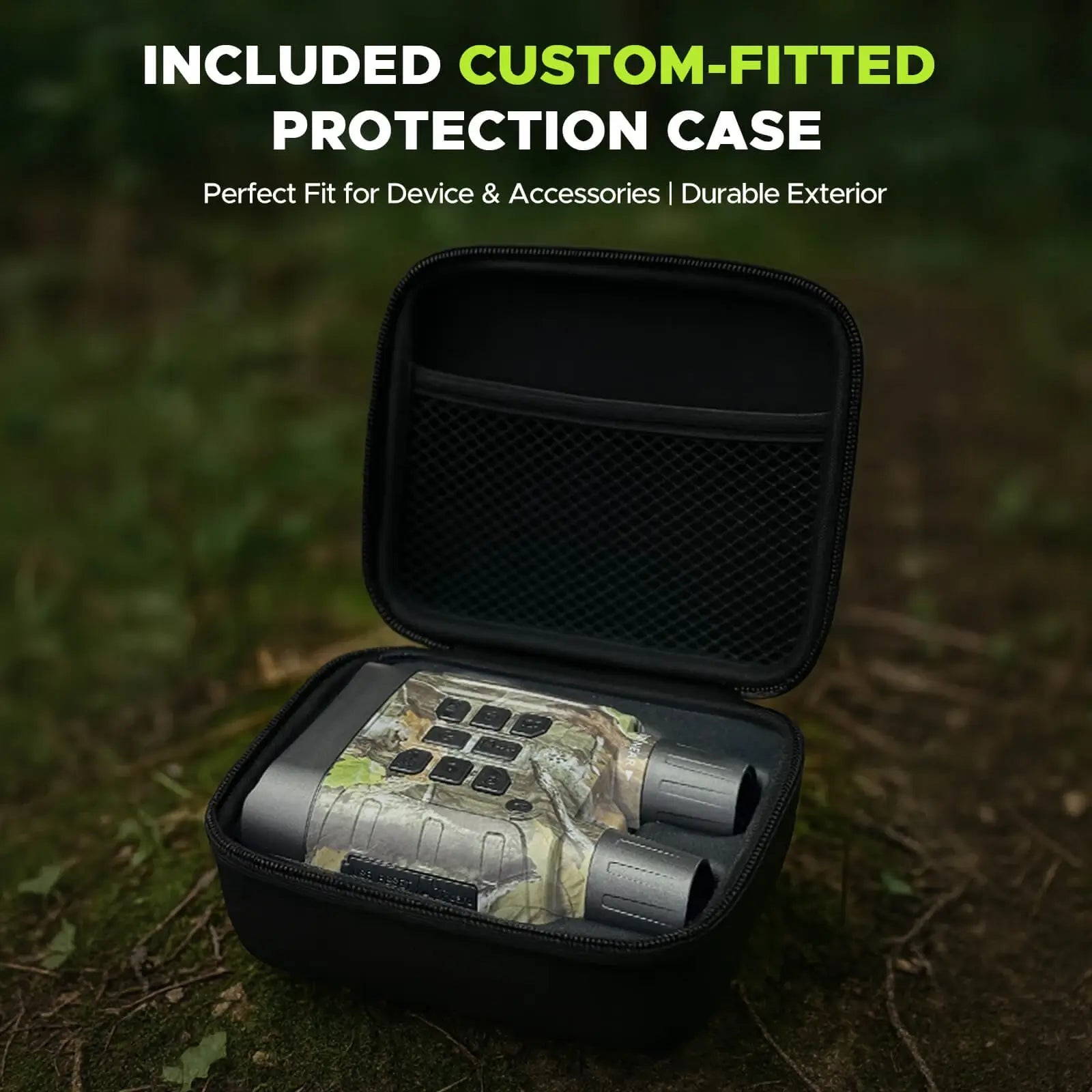 Voopeak NV03 Night Vision Goggles 4K Full Color Night Vision with 5000mAh Rechargeable Battery