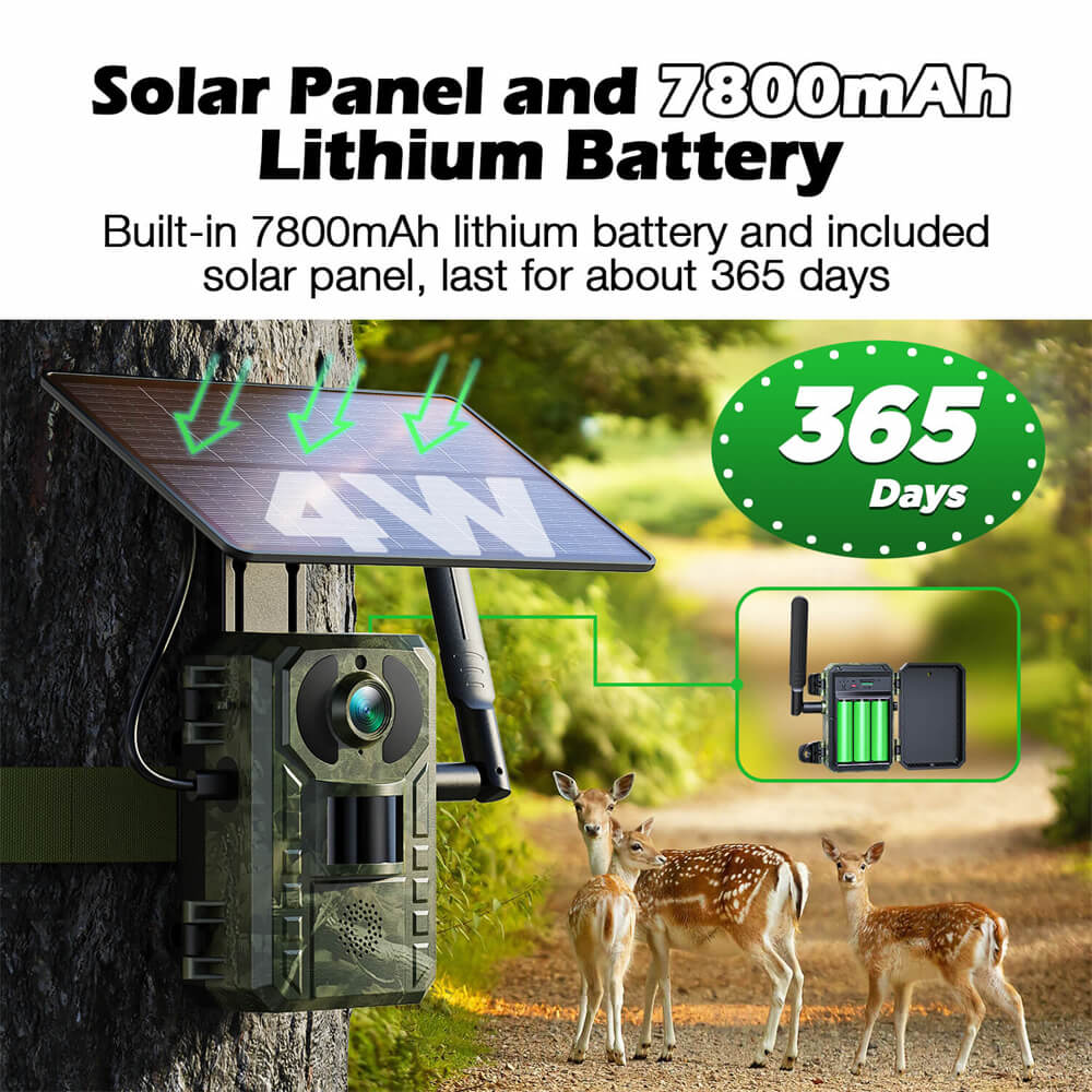 VOOPEAK TC25 2.5K 4G LTE Cellular Trail Camera With Live Streaming and No Glow Night Vision