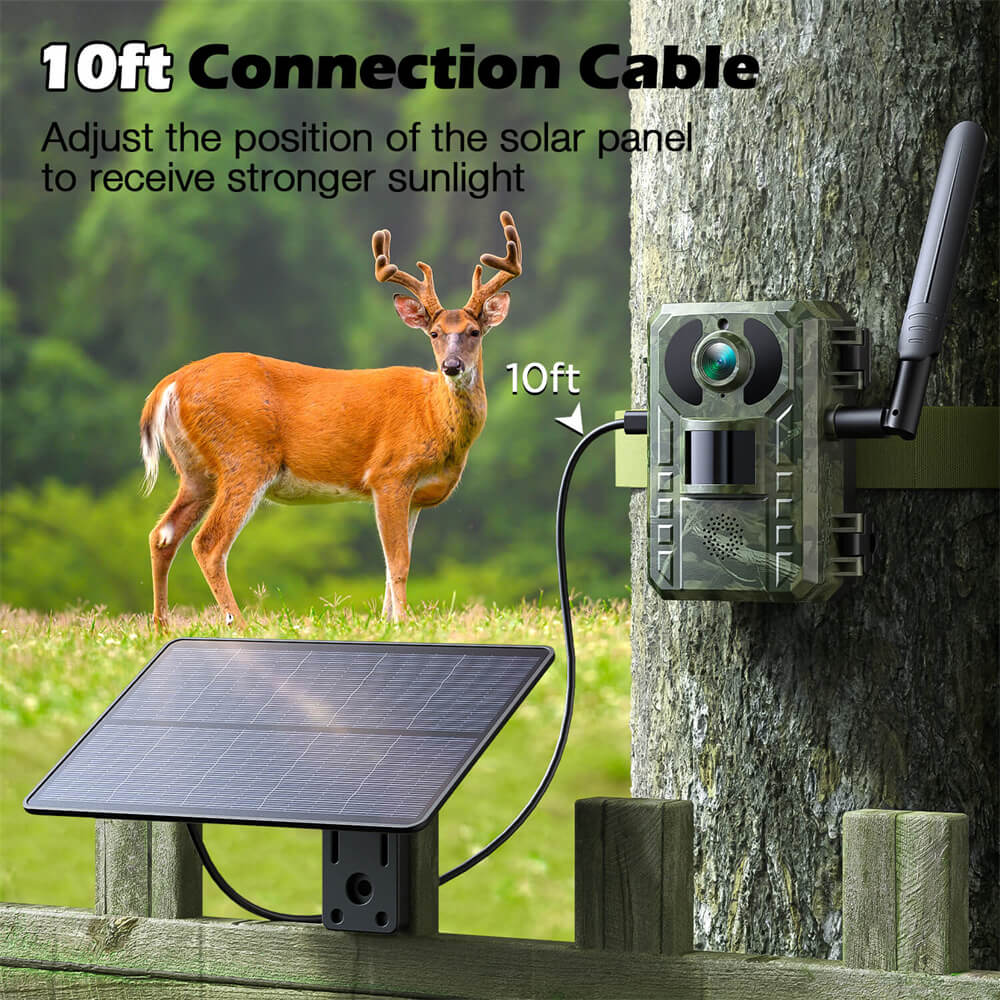 VOOPEAK TC25 2.5K 4G LTE Cellular Trail Camera With Live Streaming and No Glow Night Vision