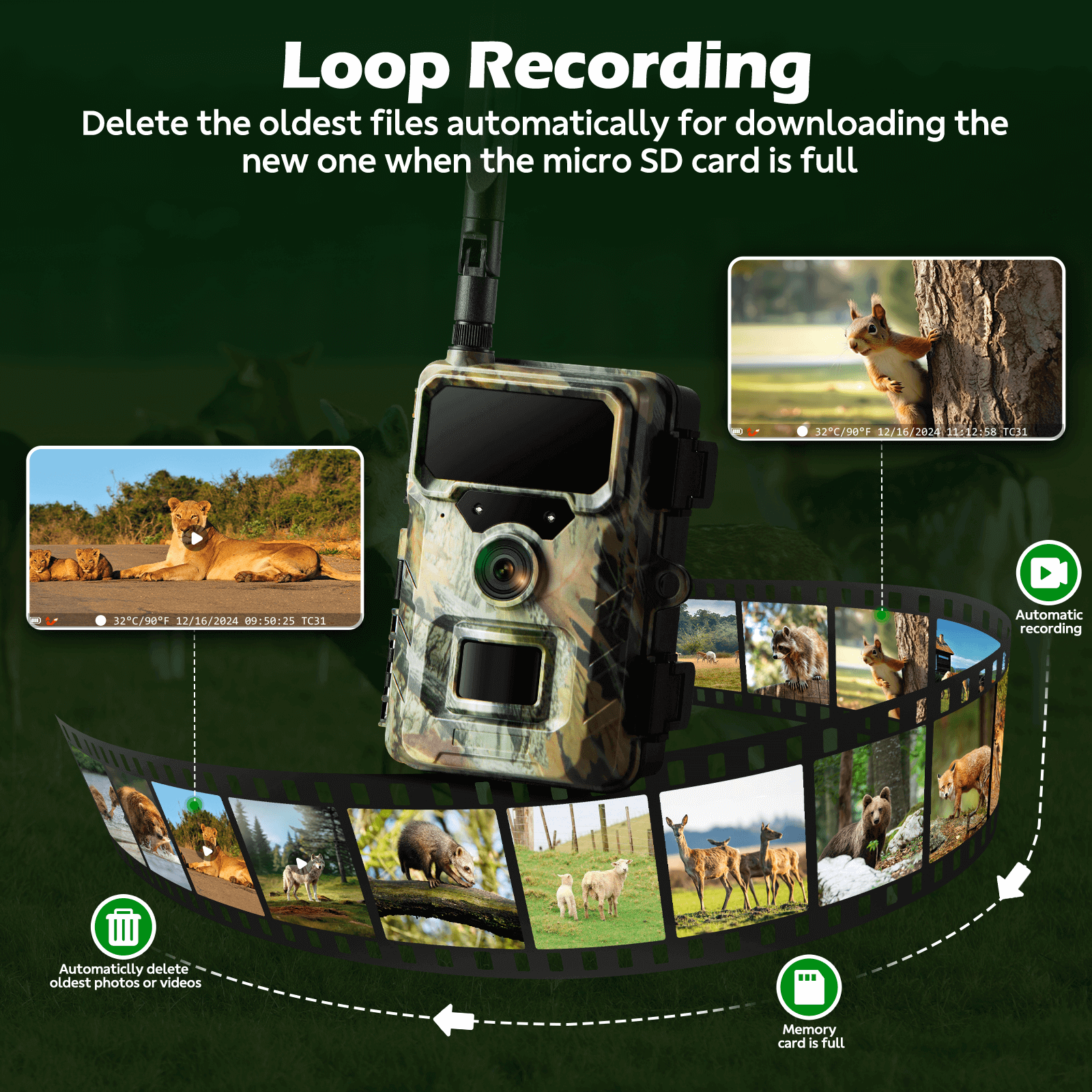 VOOPEAK TC31 Cellular Trail Camera 2.7K 32MP Hunting Camera