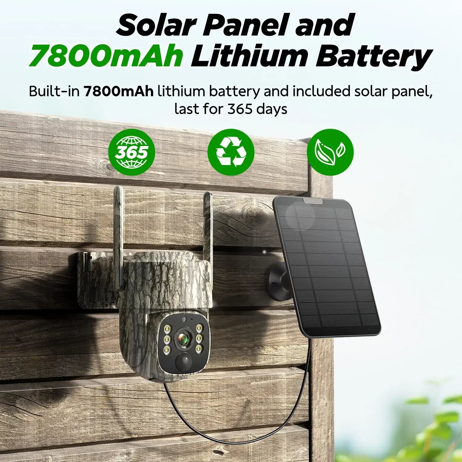 VOOPEAK TC32 4G Lte Solar Power Cell Cellular Trail Game Camera for Hunting Wildlife Monitoring Security