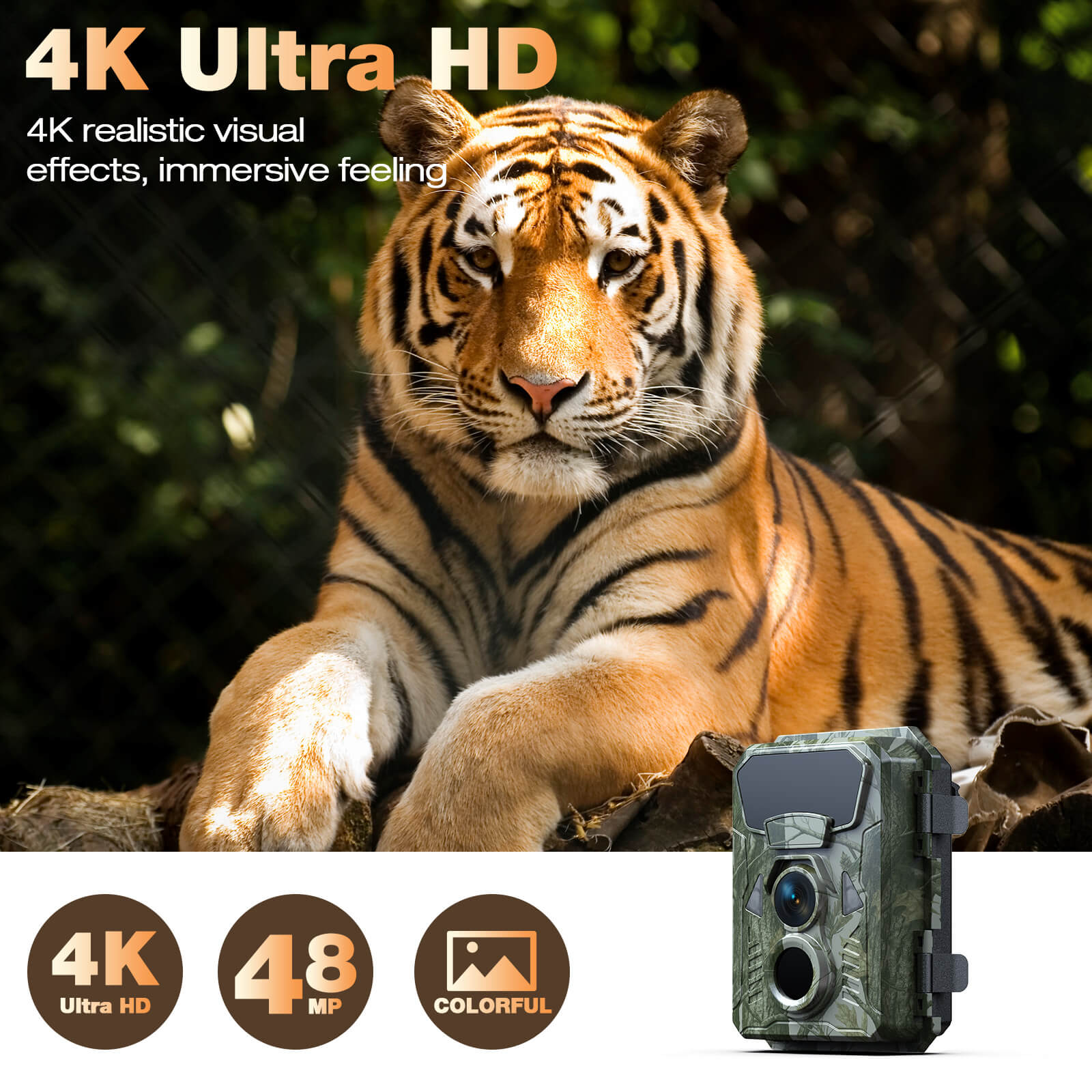 Voopeak TC33 Mini Wildlife 4K Trail Camera for Wildlife Monitoring