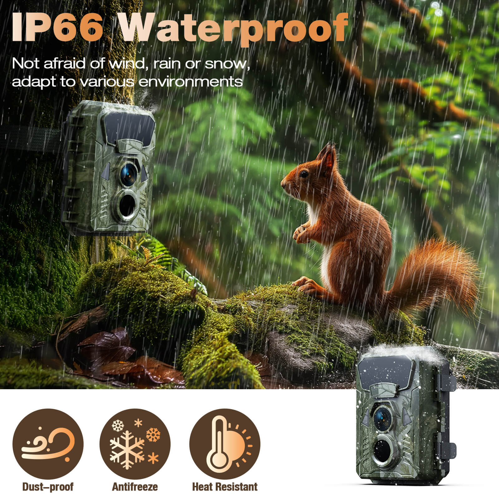Voopeak TC33 Mini Wildlife 4K Trail Camera for Wildlife Monitoring