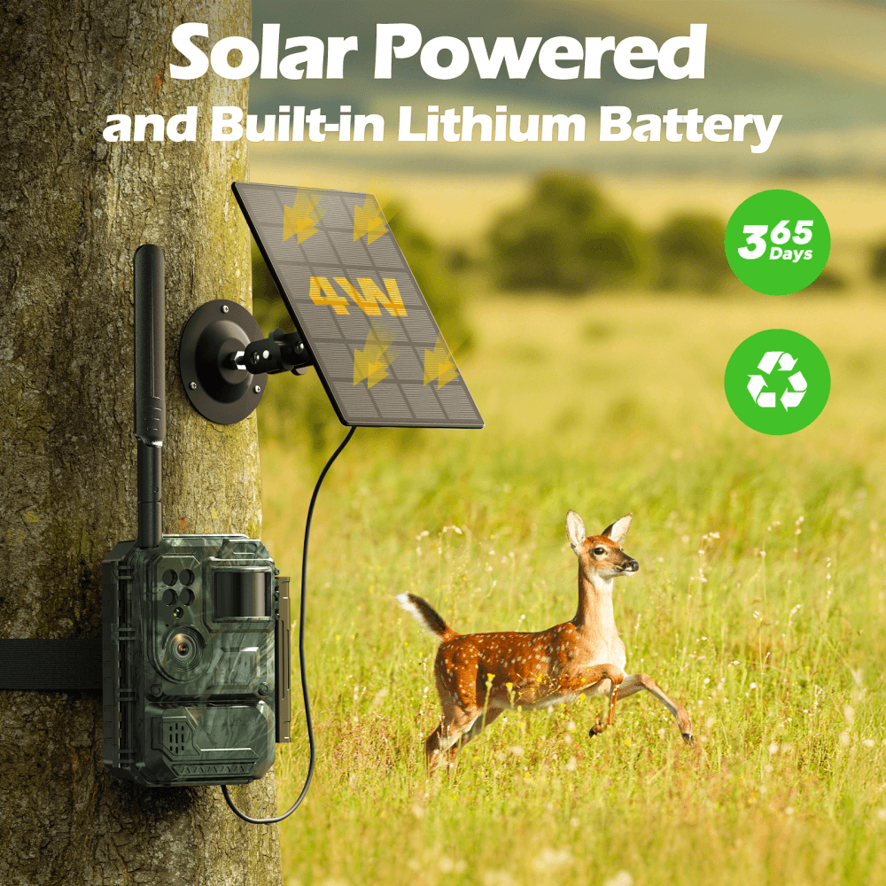 VOOPEAK TC35 4G Cellular Live Streaming Trail Camera with Color Night Vision