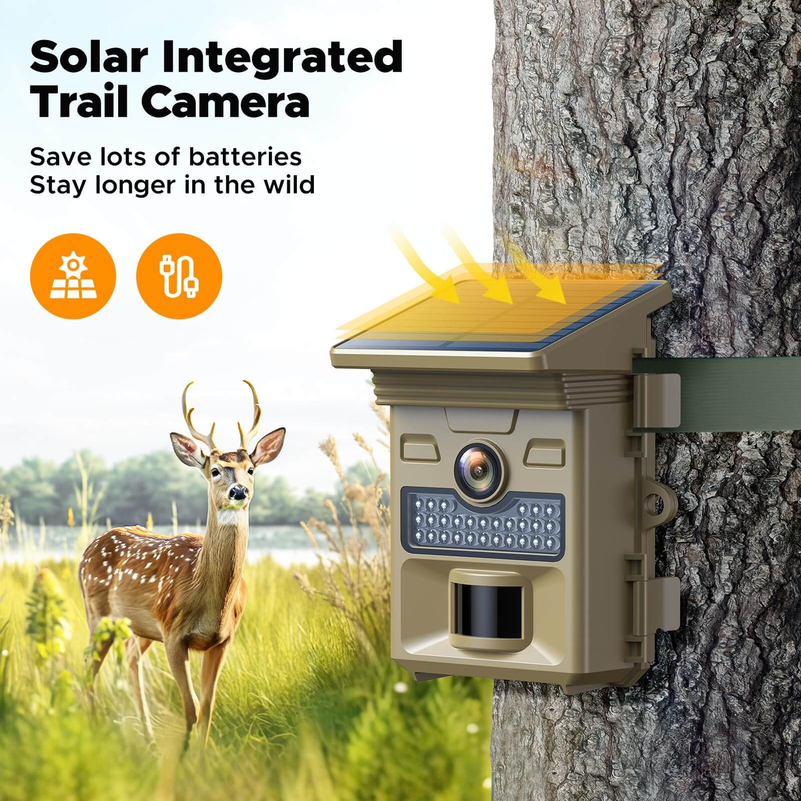 VOOPEAK TC19 4k Solar Trail Game Camera With 2.0-Inch Screen (No Wifi)