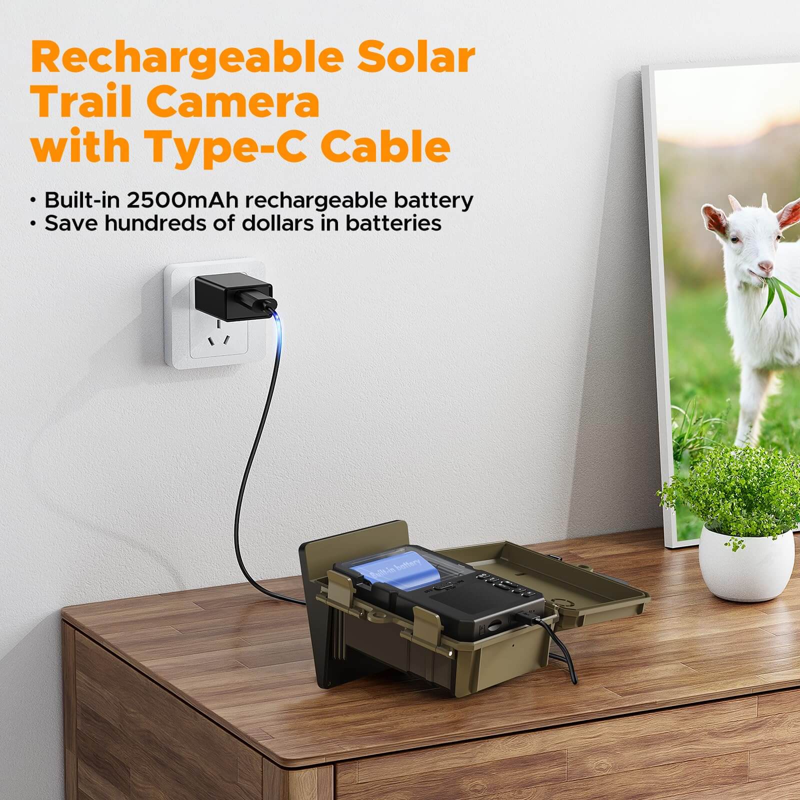VOOPEAK TC19 4k Solar Trail Game Camera With 2.0-Inch Screen (No Wifi)