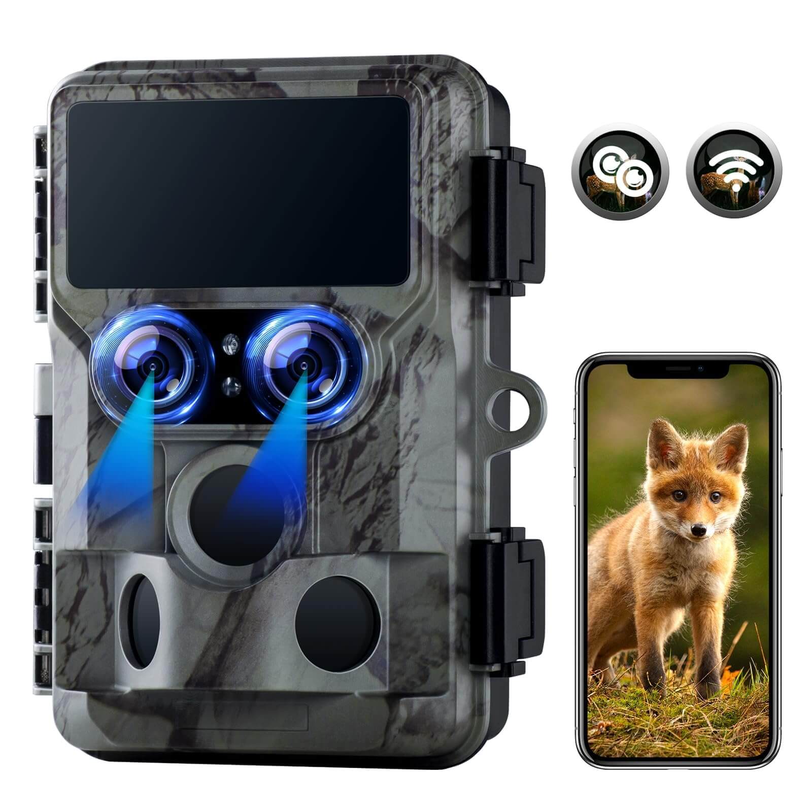 Voopeak TC06 4K Wifi Low Glow Night Vision Trail Game Camera