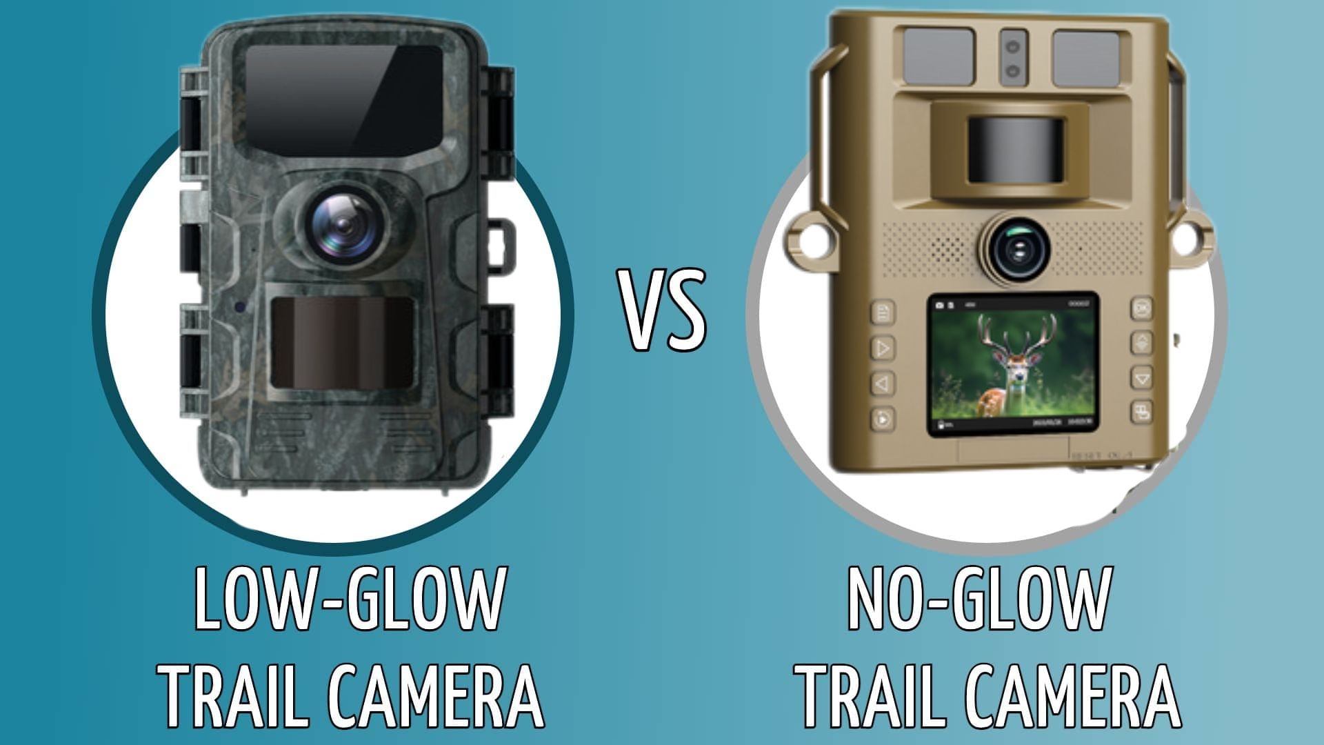 No Glow vs Low Glow Trail Cameras
