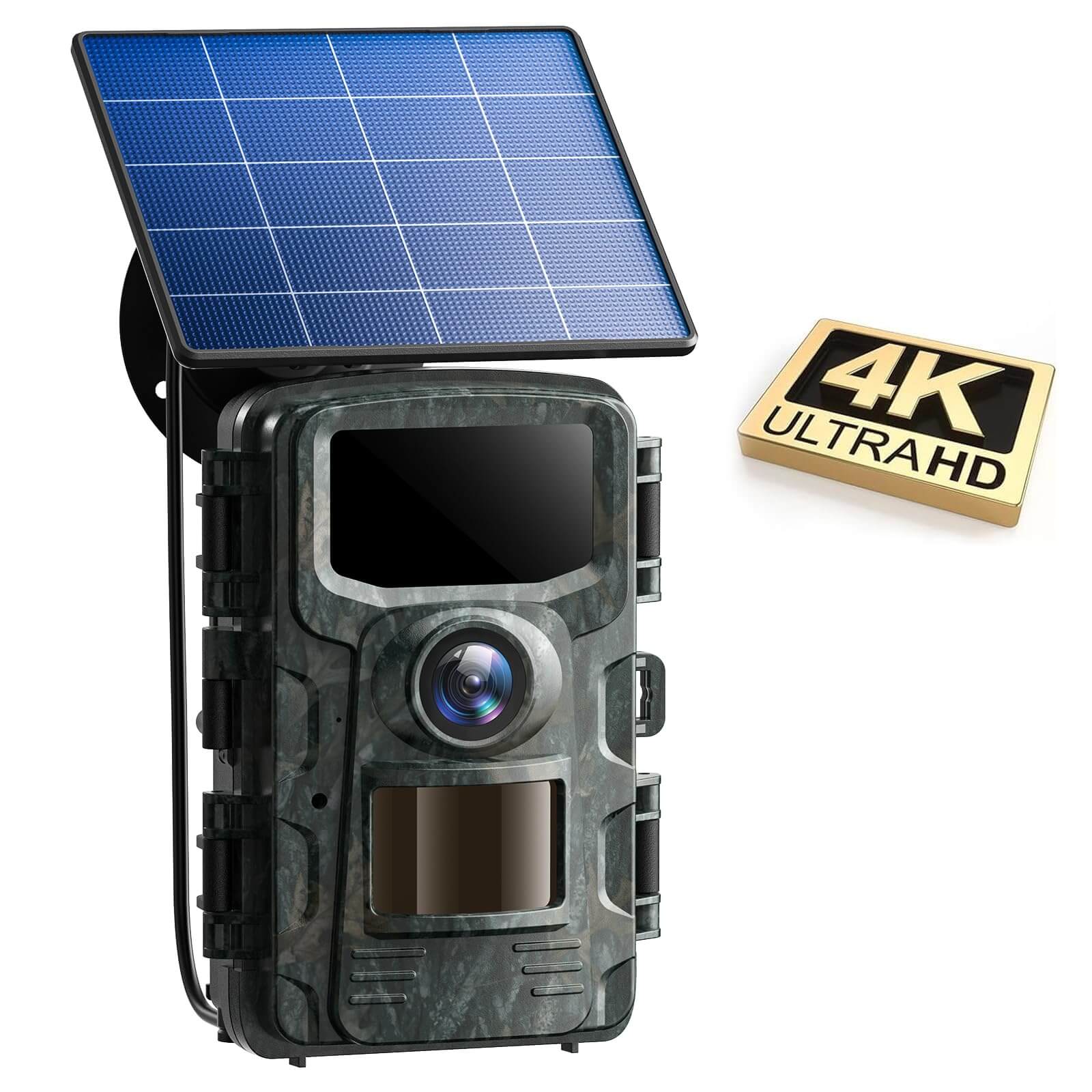 Voopeak TC24B 4K Solar Powered Night Vision Wildlife Trail Camera for Backyard outdoor