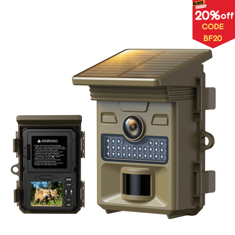 🔥(Black Friday Pre-sale)Voopeak TC19 4k Solar Trail Game Camera With 2.0-Inch Screen (No Wifi)