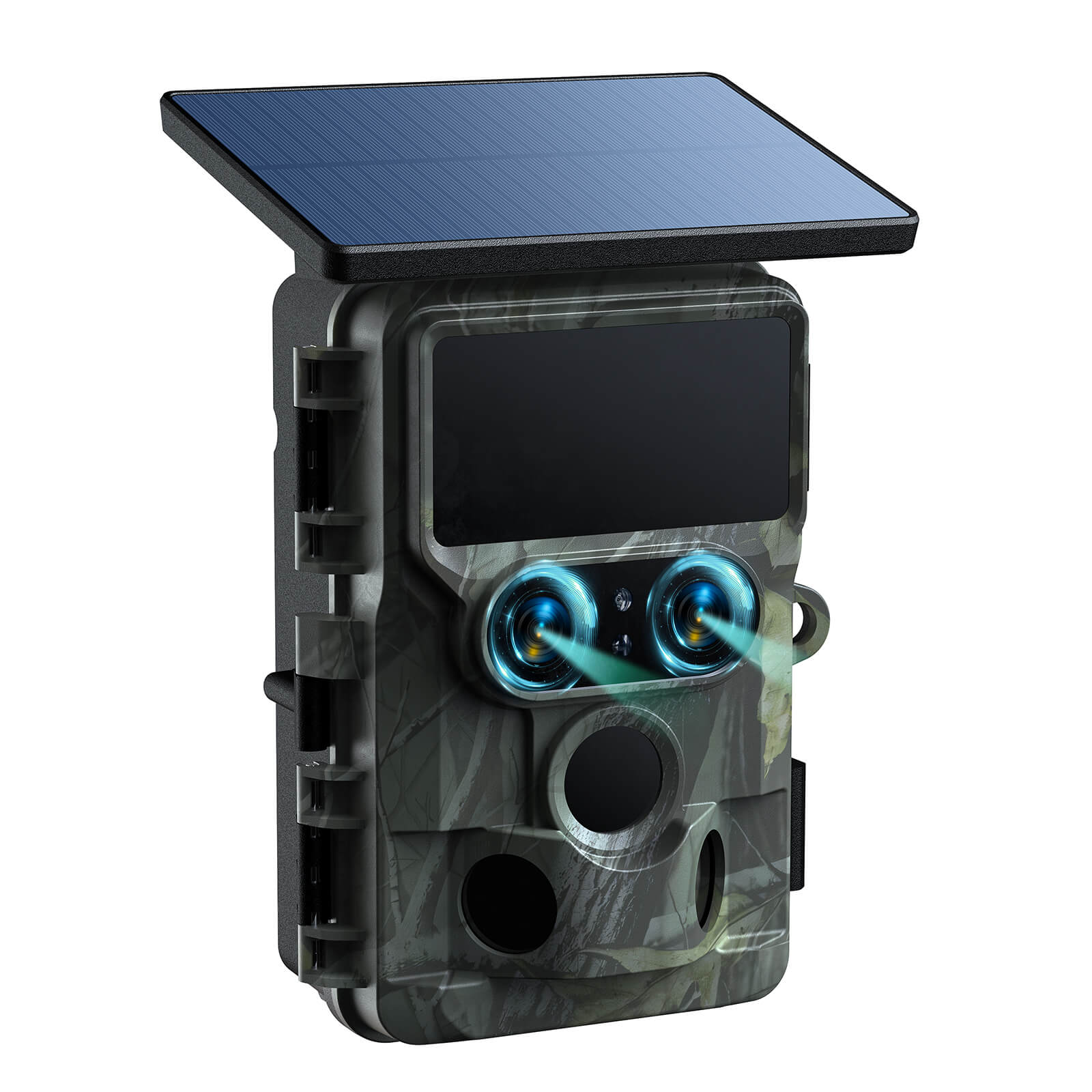 Voopeak TC22 4KHD Wifi Trail Camera Dual Lens Solar Powered Wildlife Game Deer Camera