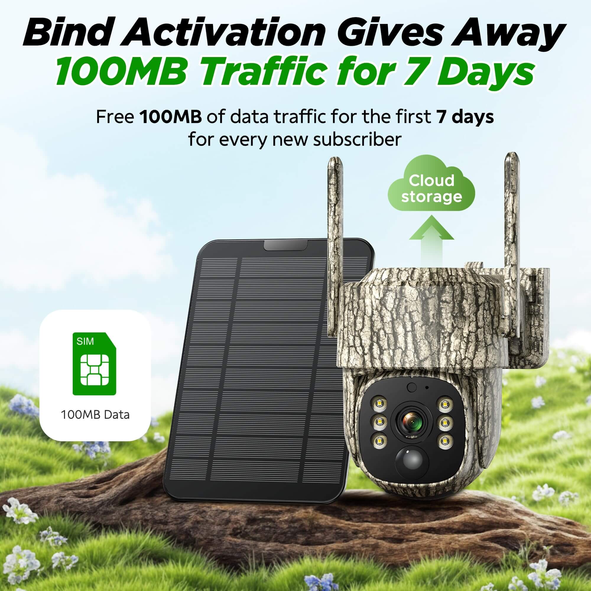 Solar Powered Cellular Trail Camera | VOOPEAK 360 Live Deer Camera