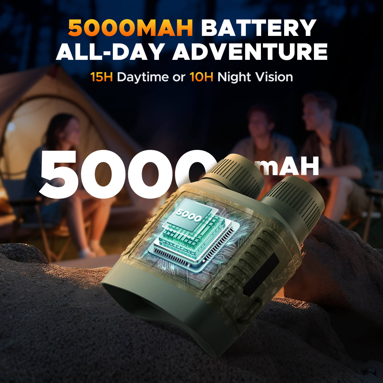 VOOPEAK NV02 4k Night Vision Goggles for Outdoor Camping Security