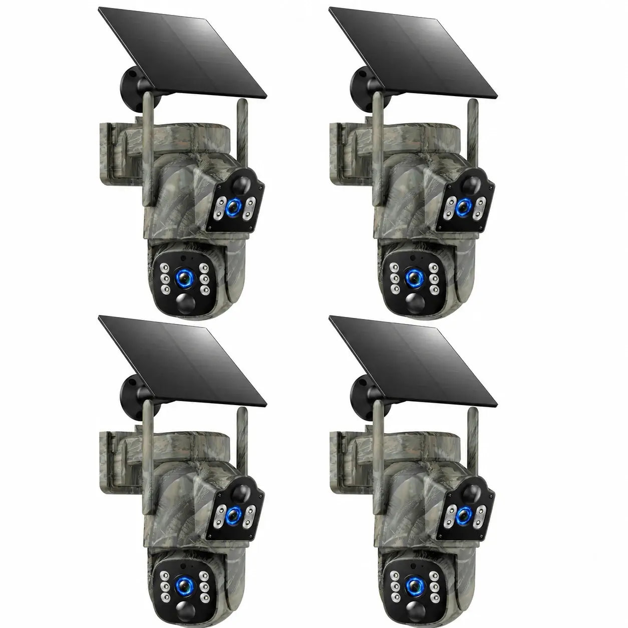 VOOPEAK TC39 Dual Lens Cellular Trail Camera Solar Powered 4G LTE Game Camera for hunting wildlife Monitoring and Property Security