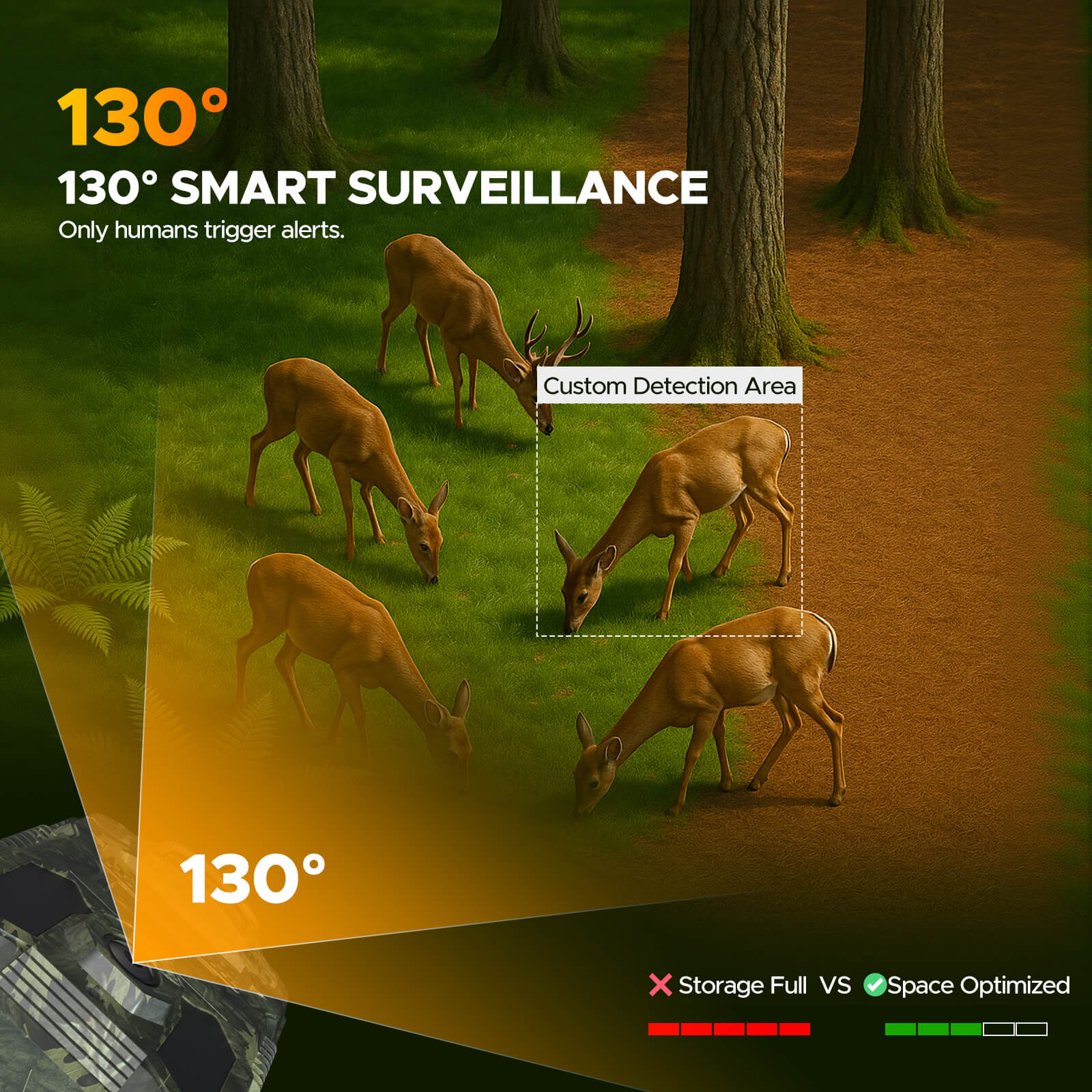 Voopeak TC36 Cellular Game Camera with Live Feed Solar Outdoor Security and Wildlife 940nm No Glow Night Vision Camera