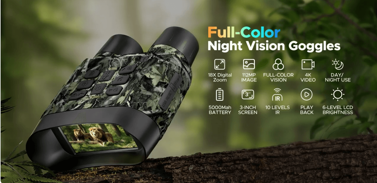 how much is night vision goggles Voopeak NV03 Night Vision Goggles 4K Full Color Night Vision with 5000
