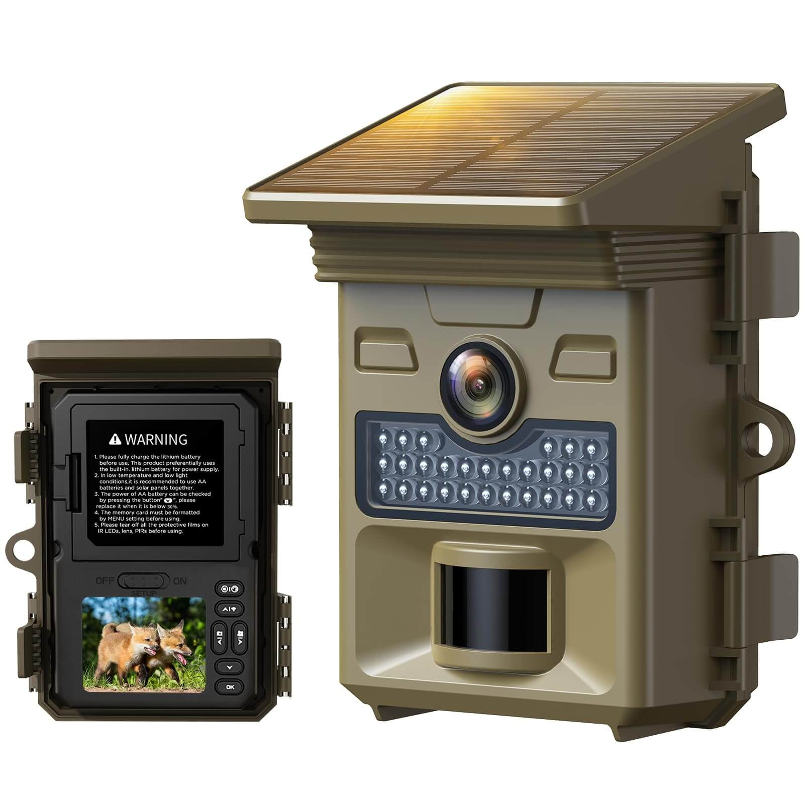 Voopeak TC19 4k Solar Trail Game Camera With 2.0-Inch Screen (No Wifi)