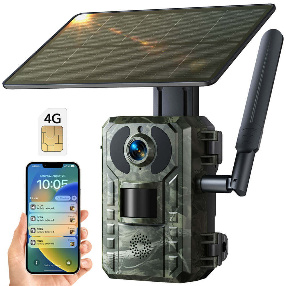 Voopeak TC25 2.5K 4G LTE Cellular Trail Camera With Live Streaming and No Glow Night Vision